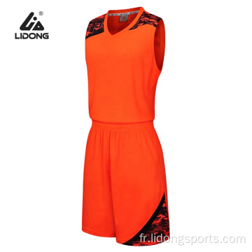 Fashion chaude 100% Jersey de basket-ball vierge en polyester